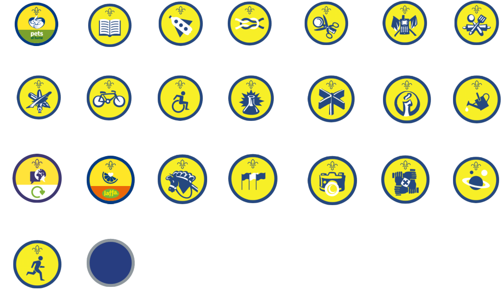 Gardener Hobbies International Creative Photographer Cyclist Safety Disability Awareness Space Experiment Sports Explore Activity Plus Faith Global Issues Health & Fitness Animal Friend Book Reader Builder Camp Craft Collector Communicator Cook